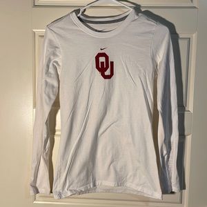 Oklahoma Sooners White Long Sleeve Nike Shirt